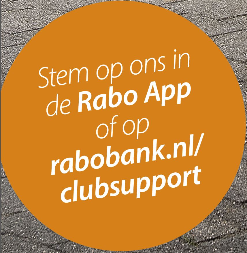 Bedankt voor jullie steun via Rabo ClubSupport